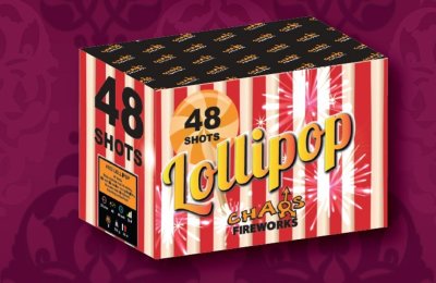 Lollipop fyrverkeritårta